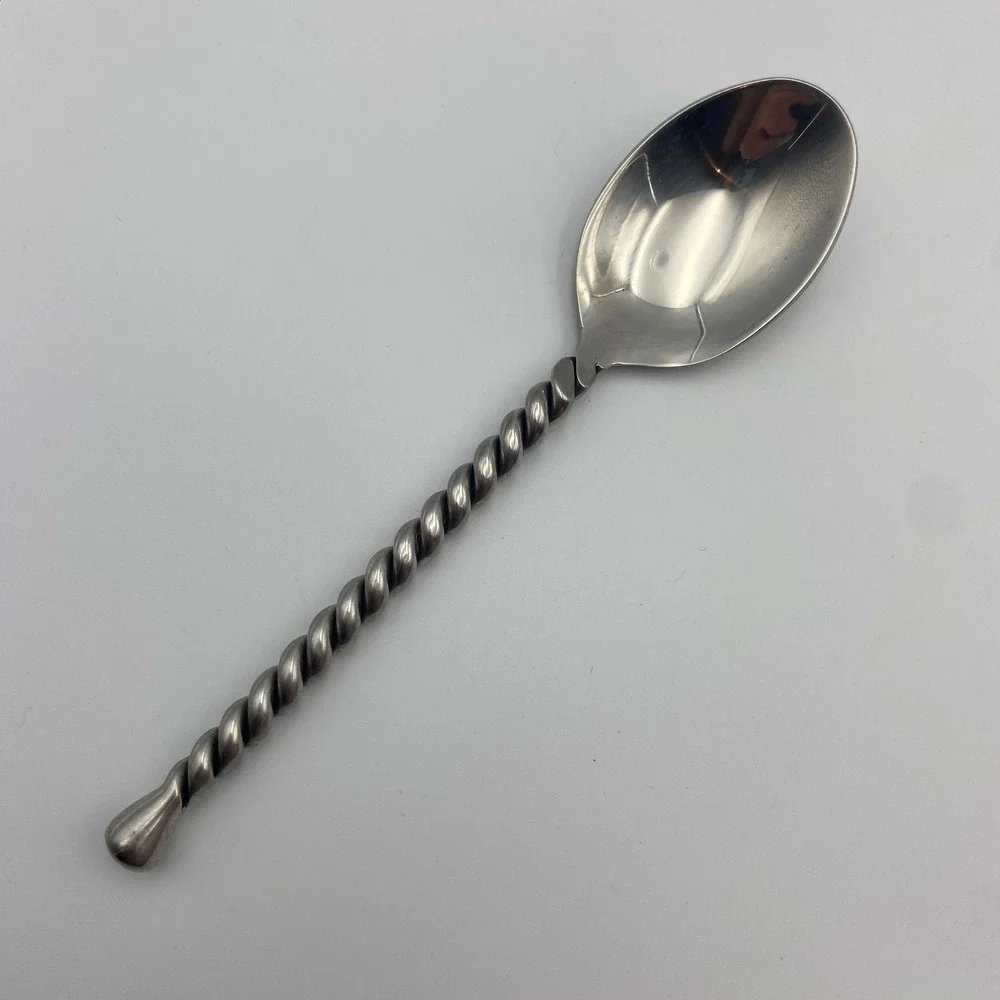 Gourmet Settings Silver Tear Tablespoons Set of 8 Twisted Rope 18/8 Stainless 8